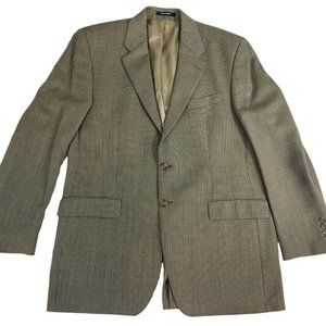 Chaps Ralph Lauren Men's 2 Button Sport Coat Suit Jacket Brown Size 42 Long Wool